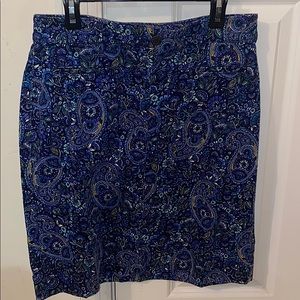 Paisley Corduroy Skirt